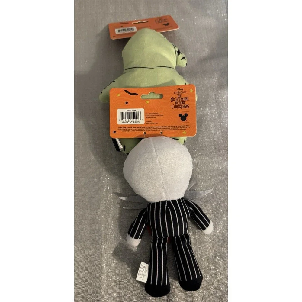 New Disney Dog Toys, NMBC Plushies Jack Skellington & Oogie Boogie